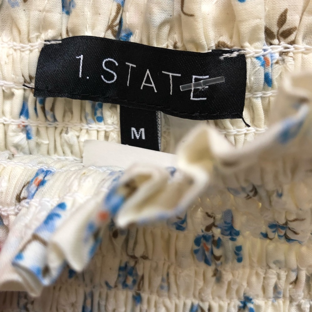 Smocked ruffle mini skirt by 1. STATE - Picture 5 of 7